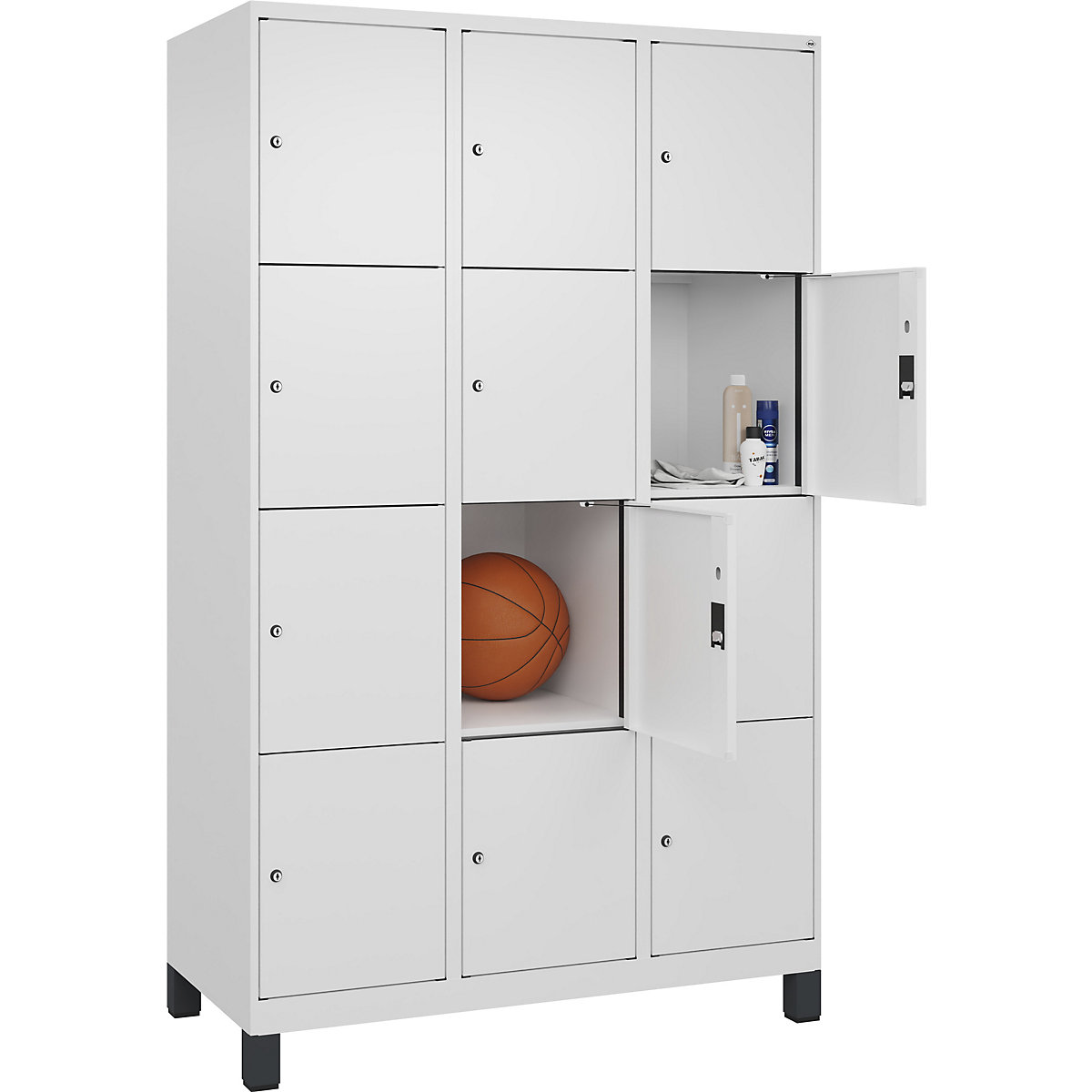 Armário de cacifos de 4 andares Evolo PLUS (Imagem do produto 3)-2