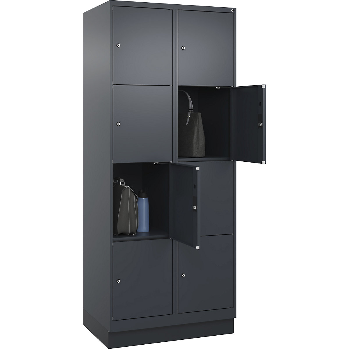 Armário de cacifos de 4 andares Evolo PLUS (Imagem do produto 3)-2