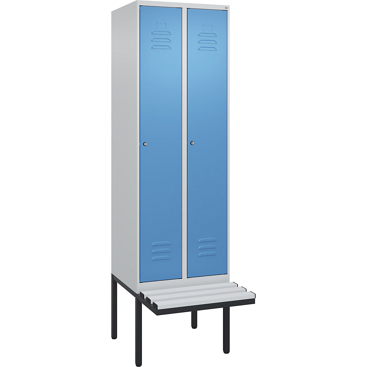 Cacifo com separação de roupa suja/limpa Classic PLUS com banco, estreito – C+P (Imagem do produto 2)-1