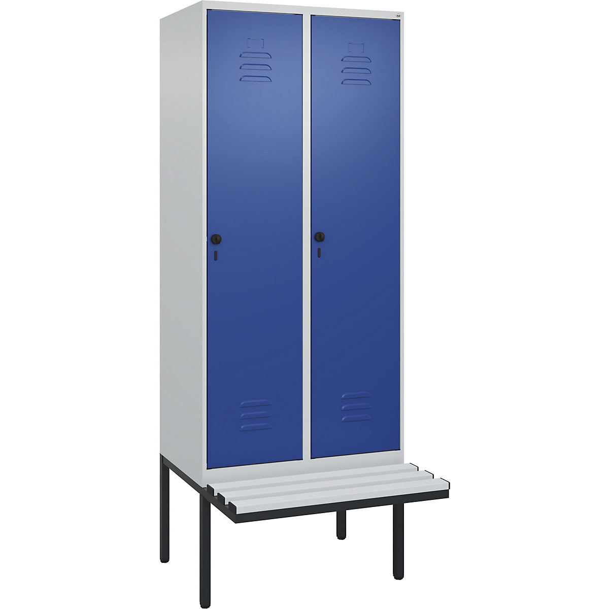 Cacifo com separação de roupa suja/limpa Classic PLUS com banco, estreito – C+P (Imagem do produto 2)-1