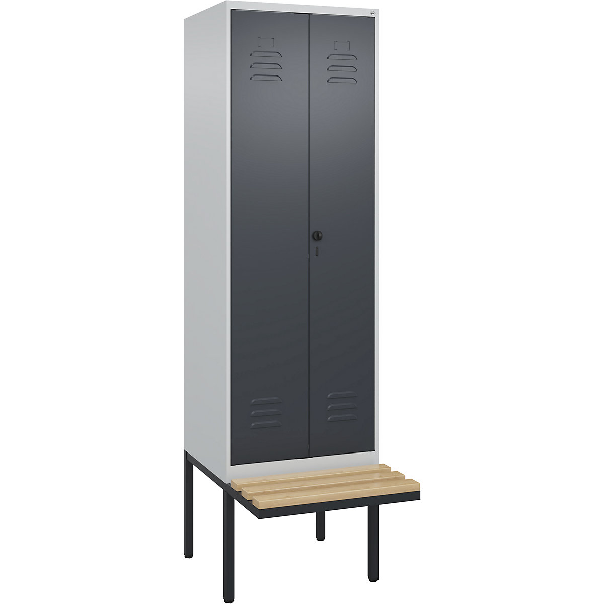 Cacifo com separação de roupa suja/limpa Classic PLUS com banco – C+P (Imagem do produto 2)-1