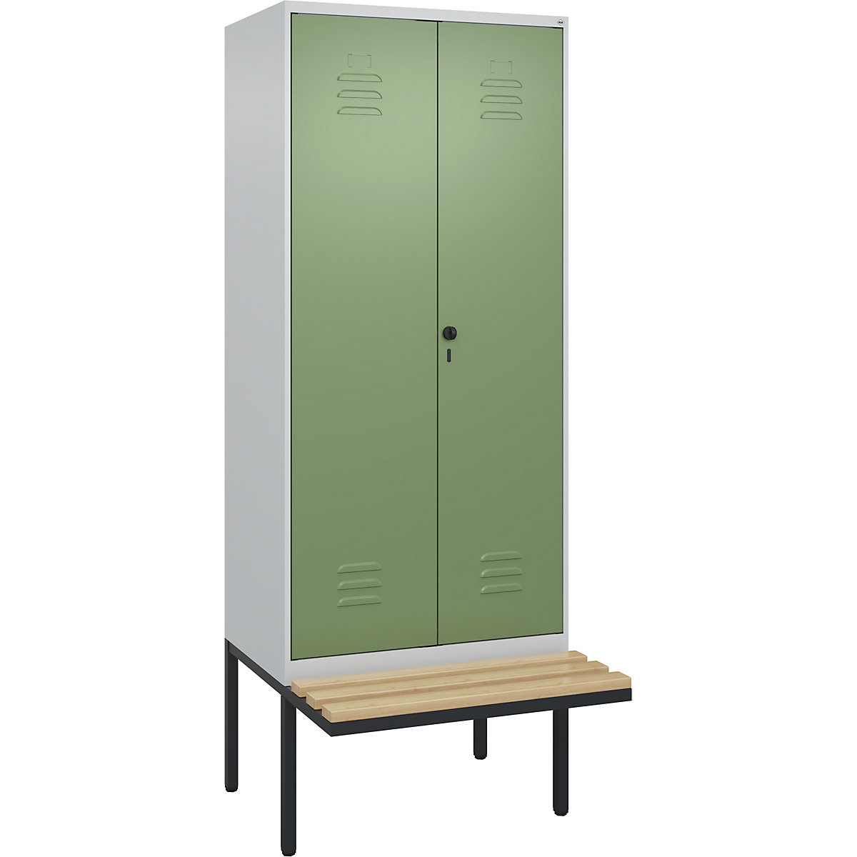 Cacifo com separação de roupa suja/limpa Classic PLUS com banco – C+P (Imagem do produto 2)-1