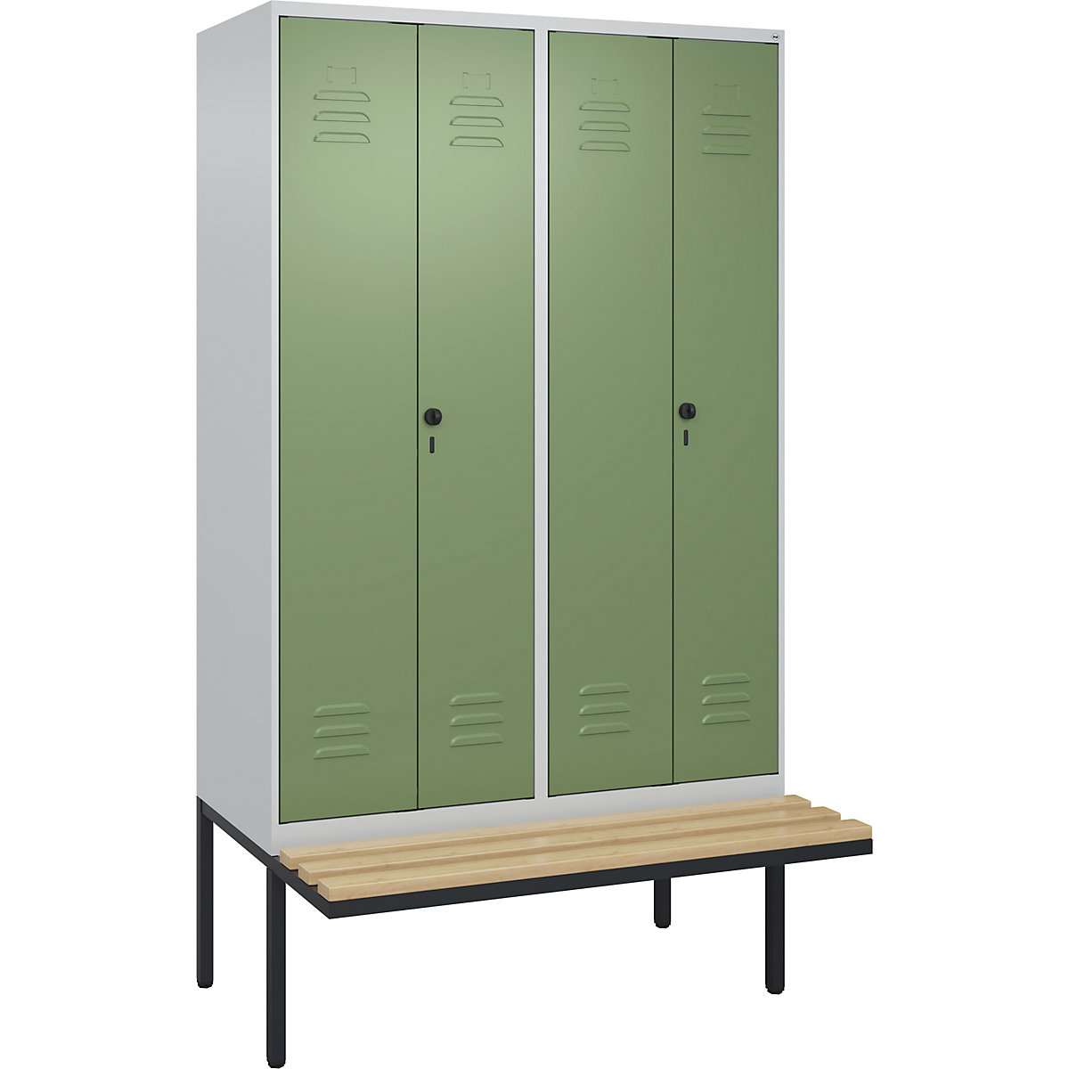Cacifo com separação de roupa suja/limpa Classic PLUS com banco – C+P (Imagem do produto 2)-1
