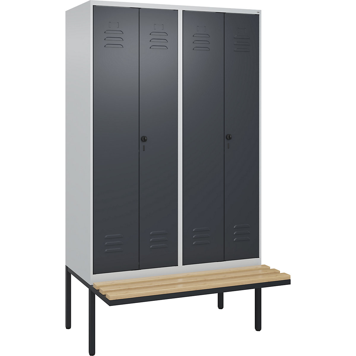 Cacifo com separação de roupa suja/limpa Classic PLUS com banco – C+P (Imagem do produto 2)-1