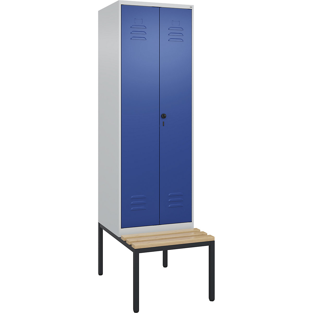 Cacifo com separação de roupa suja/limpa Classic PLUS com banco – C+P (Imagem do produto 2)-1