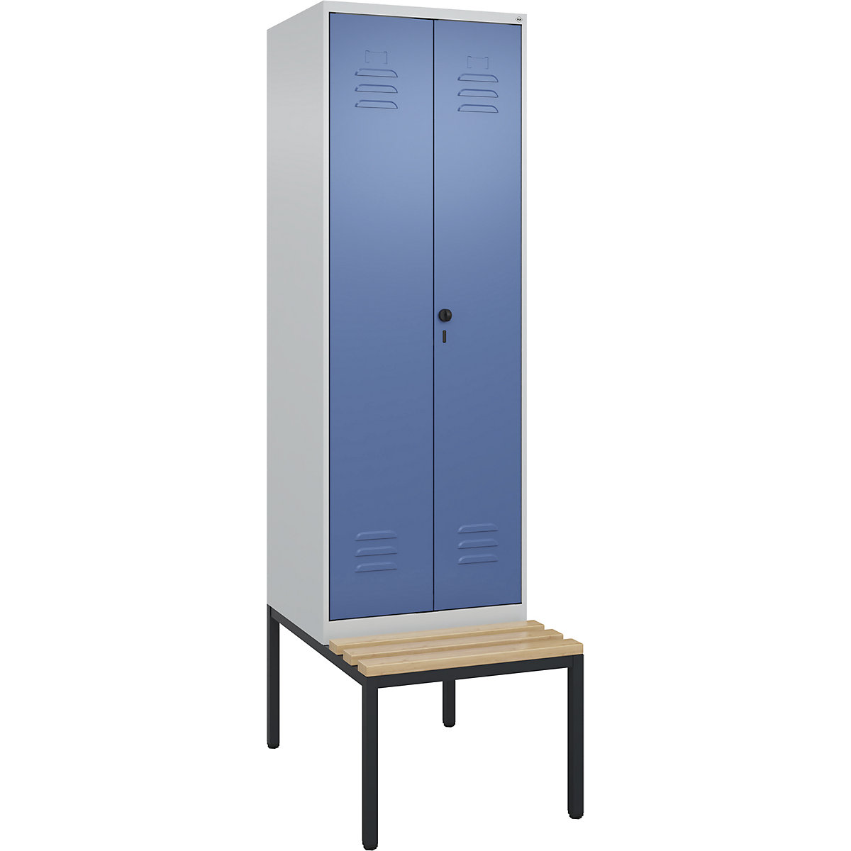 Cacifo com separação de roupa suja/limpa Classic PLUS com banco – C+P (Imagem do produto 2)-1