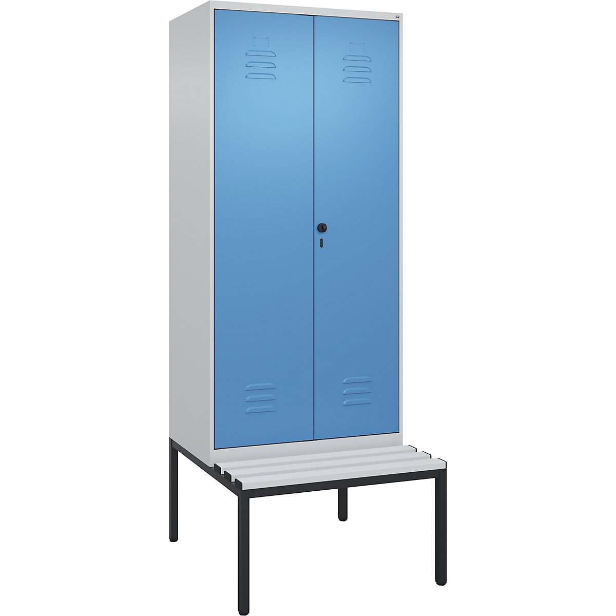 Cacifo com separação de roupa suja/limpa Classic PLUS com banco – C+P (Imagem do produto 2)-1