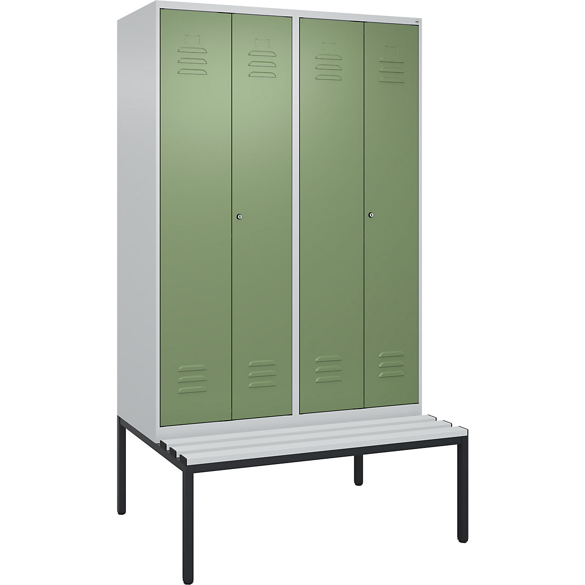 Cacifo com separação de roupa suja/limpa Classic PLUS com banco – C+P (Imagem do produto 2)-1