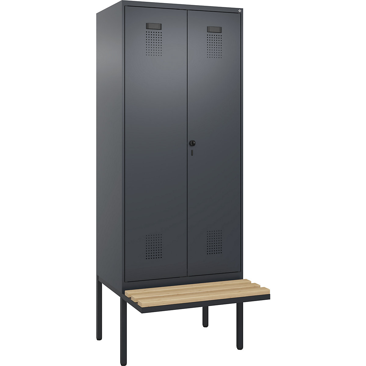 Cacifo com separação de roupa suja/limpa Evolo PLUS com banco (Imagem do produto 2)-1