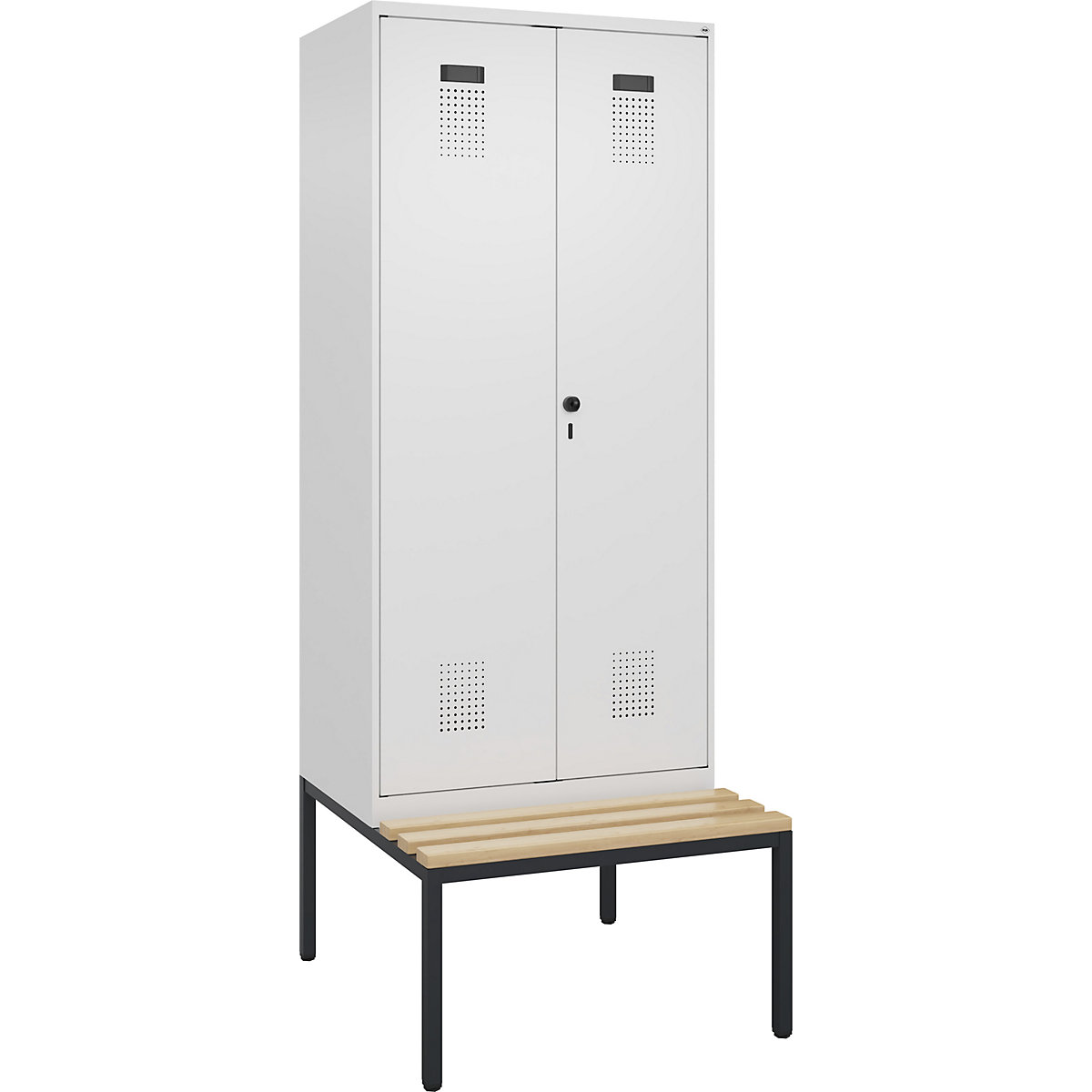 Cacifo com separação de roupa suja/limpa Evolo PLUS com banco (Imagem do produto 2)-1