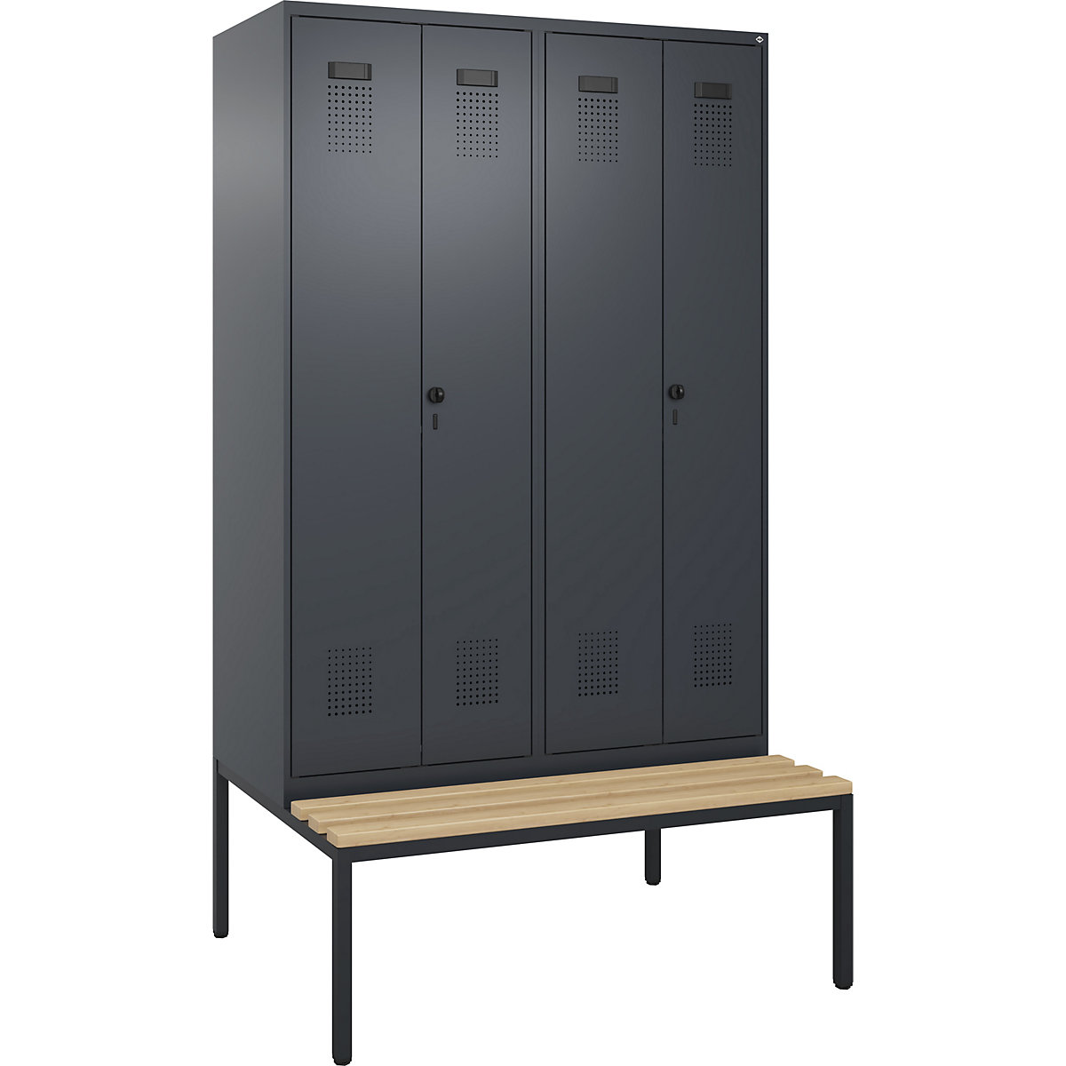 Cacifo com separação de roupa suja/limpa Evolo PLUS com banco (Imagem do produto 2)-1