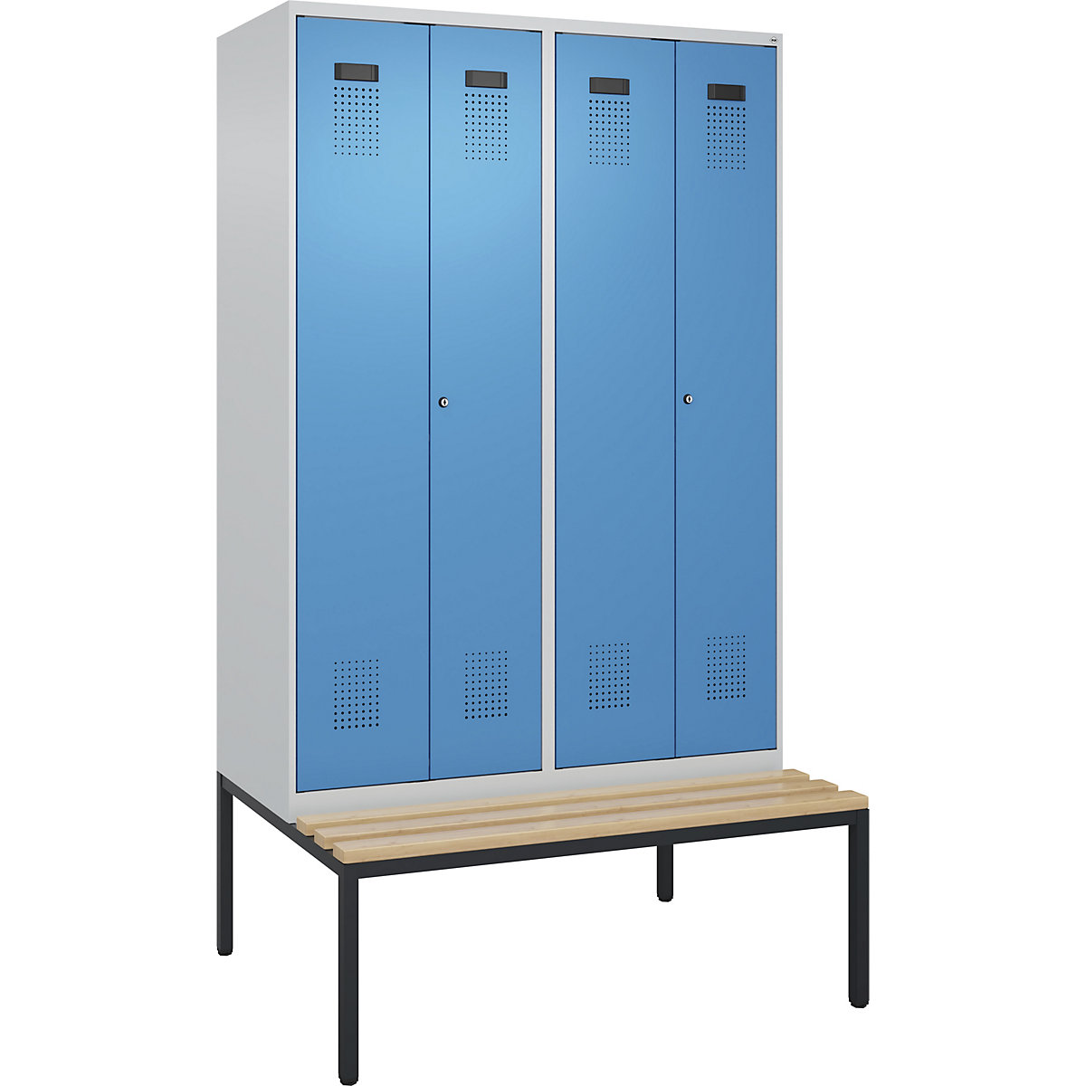 Cacifo com separação de roupa suja/limpa Evolo PLUS com banco (Imagem do produto 2)-1