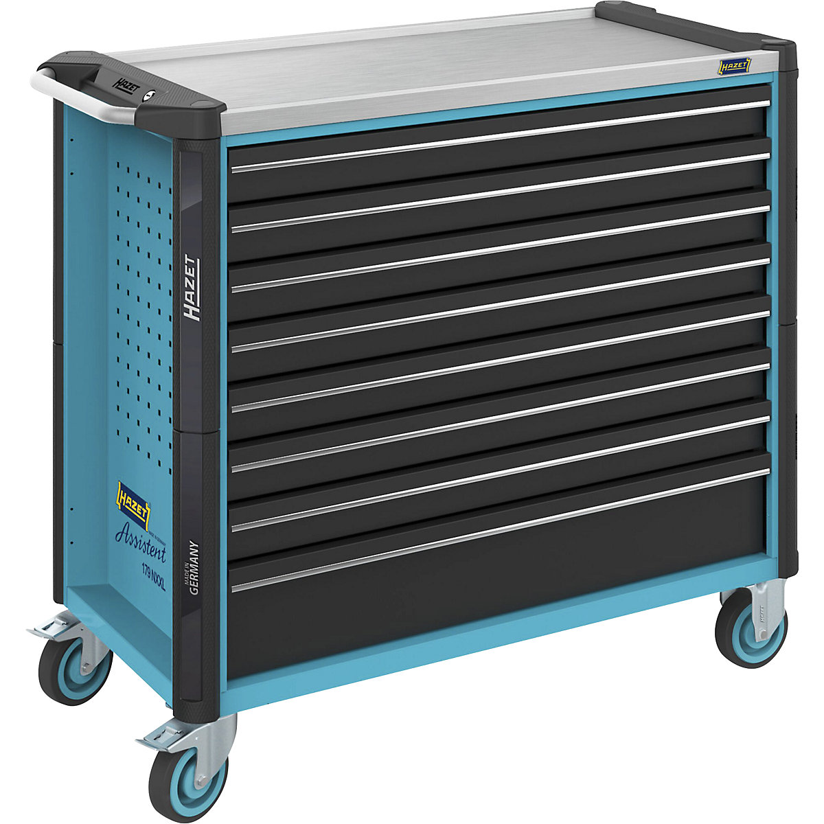 Carro de ferramentas ASSISTENT 179NXL / NXXL – HAZET, largura x profundidade x altura 1133 x 518 x 1020 mm, 8 gavetas-0
