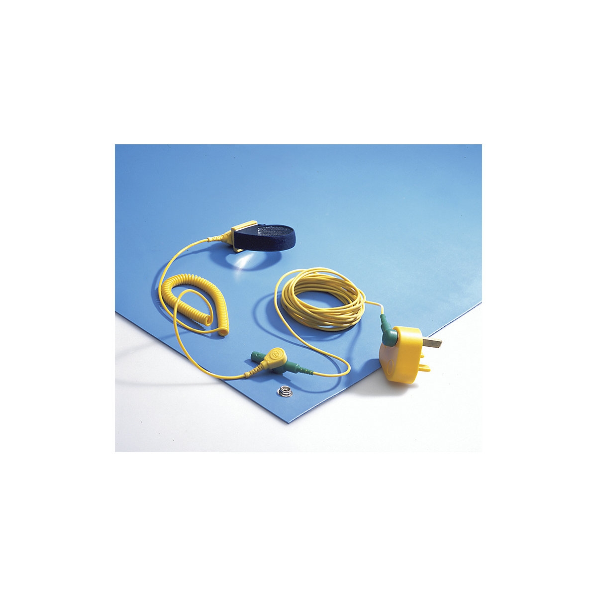 Esteira de mesa ESD HR-Matting – COBA, CxL 1200 x 600 mm, azul-0