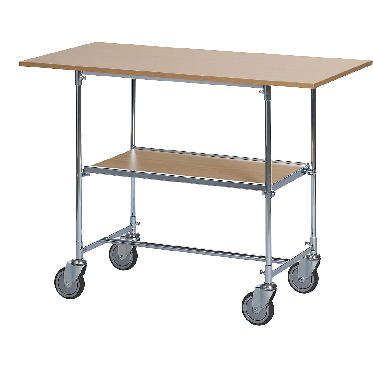 Mesa com rodas, galvanizada – HelgeNyberg