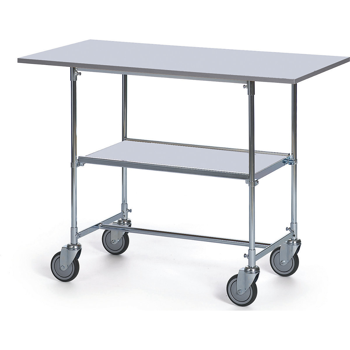 Mesa com rodas, galvanizada – HelgeNyberg