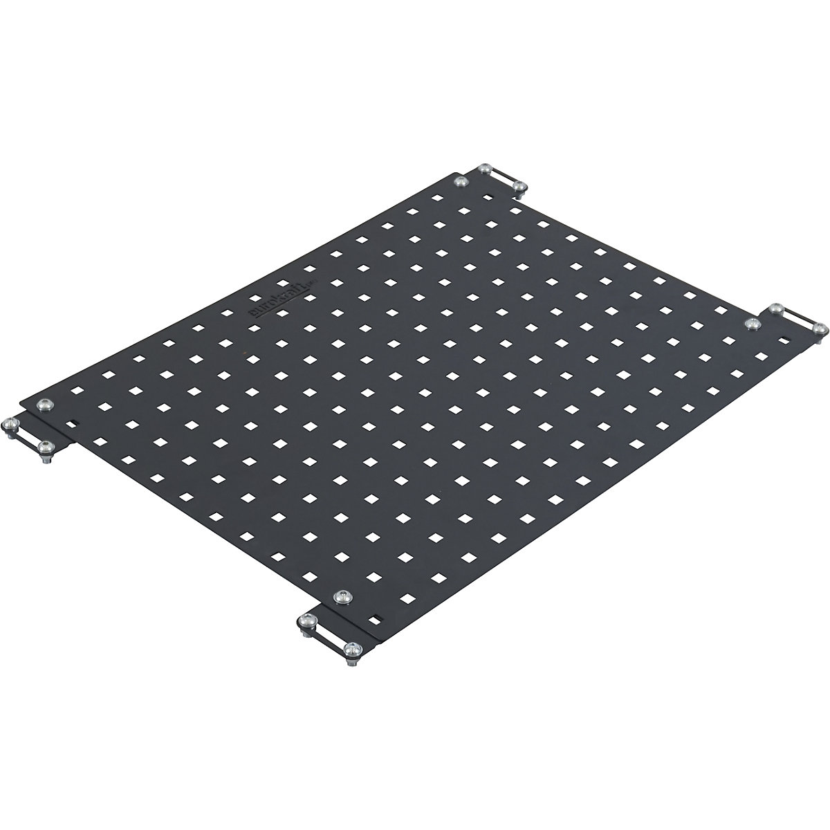 Placa perfurada CustomLine, para carro de andares e de montagem, cinzento antracite RAL 7016-0