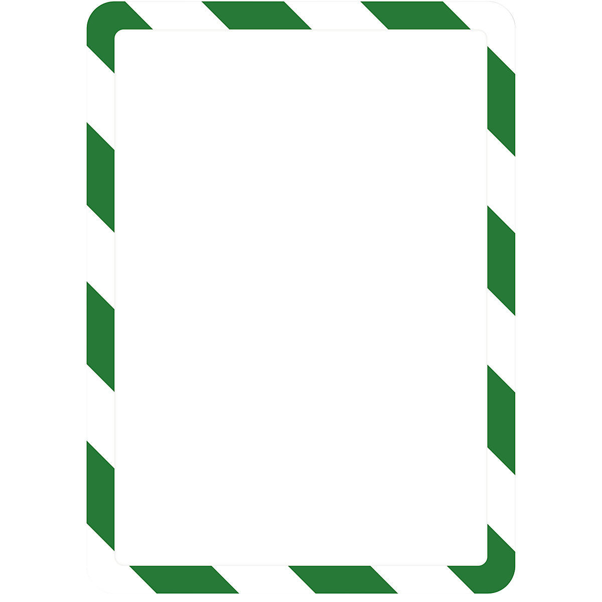 Funda transparente de presentación DIN A4 – Tarifold, con cierre magnético, autoadhesiva, en verde / blanco, UE 2 unid.-0
