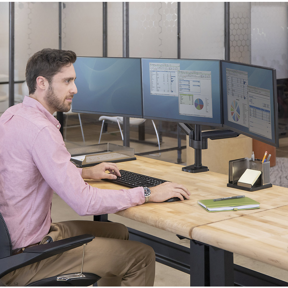 Brazo para monitor de la SERIE PLATINUM – Fellowes (Imagen del producto 3)-2