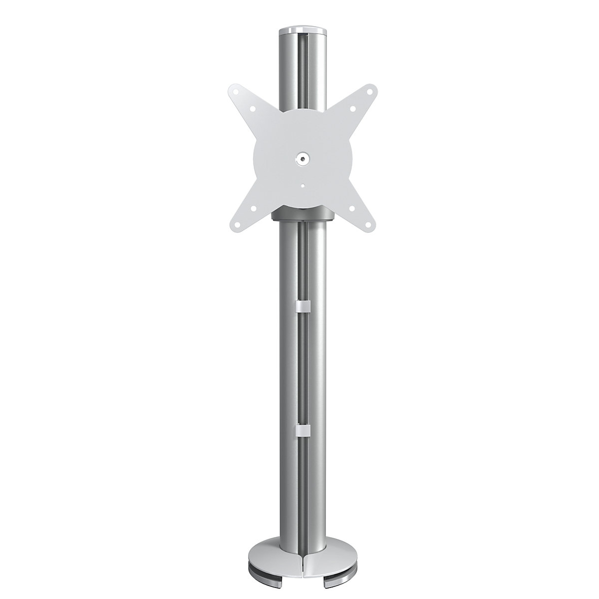 Brazo para pantallas VIEWLITE – Dataflex, de altura regulable, plateado/blanco-0