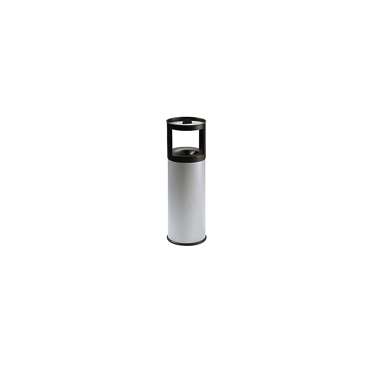 Cenicero combinado de seguridad, con extinción de llamas, chapa de acero, capacidad 25 l, H x Ø 800 x 250 mm, gris-0