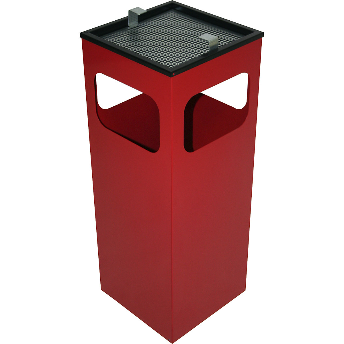 Cenicero combinado, capacidad 29 l, A x H x P 250 x 655 x 250 mm, rojo-0