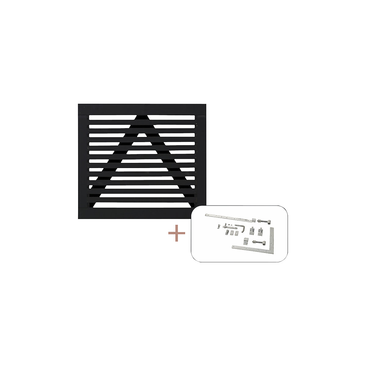 Puerta sencilla Tokyo, madera, A x H 1000 x 900 mm, negro-0