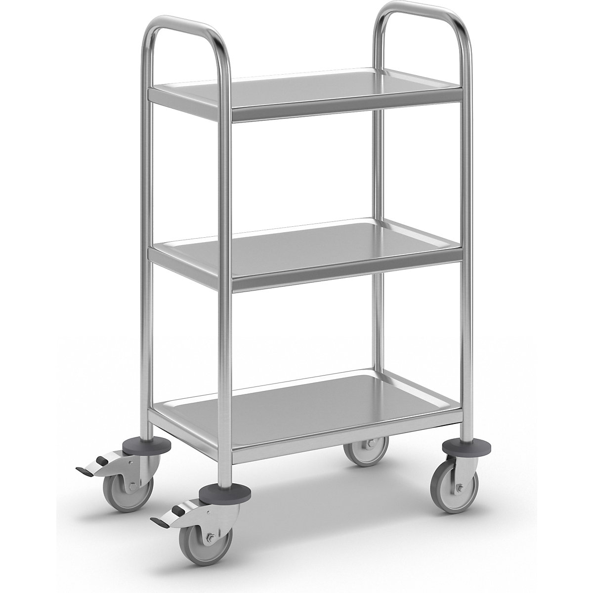 Chariot de service en inox – eurokraft basic