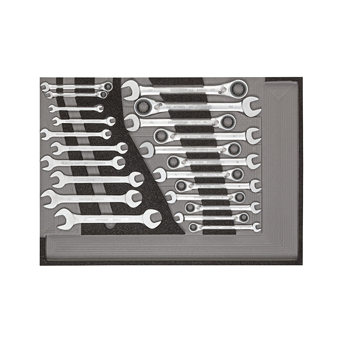Servante d'atelier MECHANIC, remplie – GEDORE (Illustration du produit 3)-2