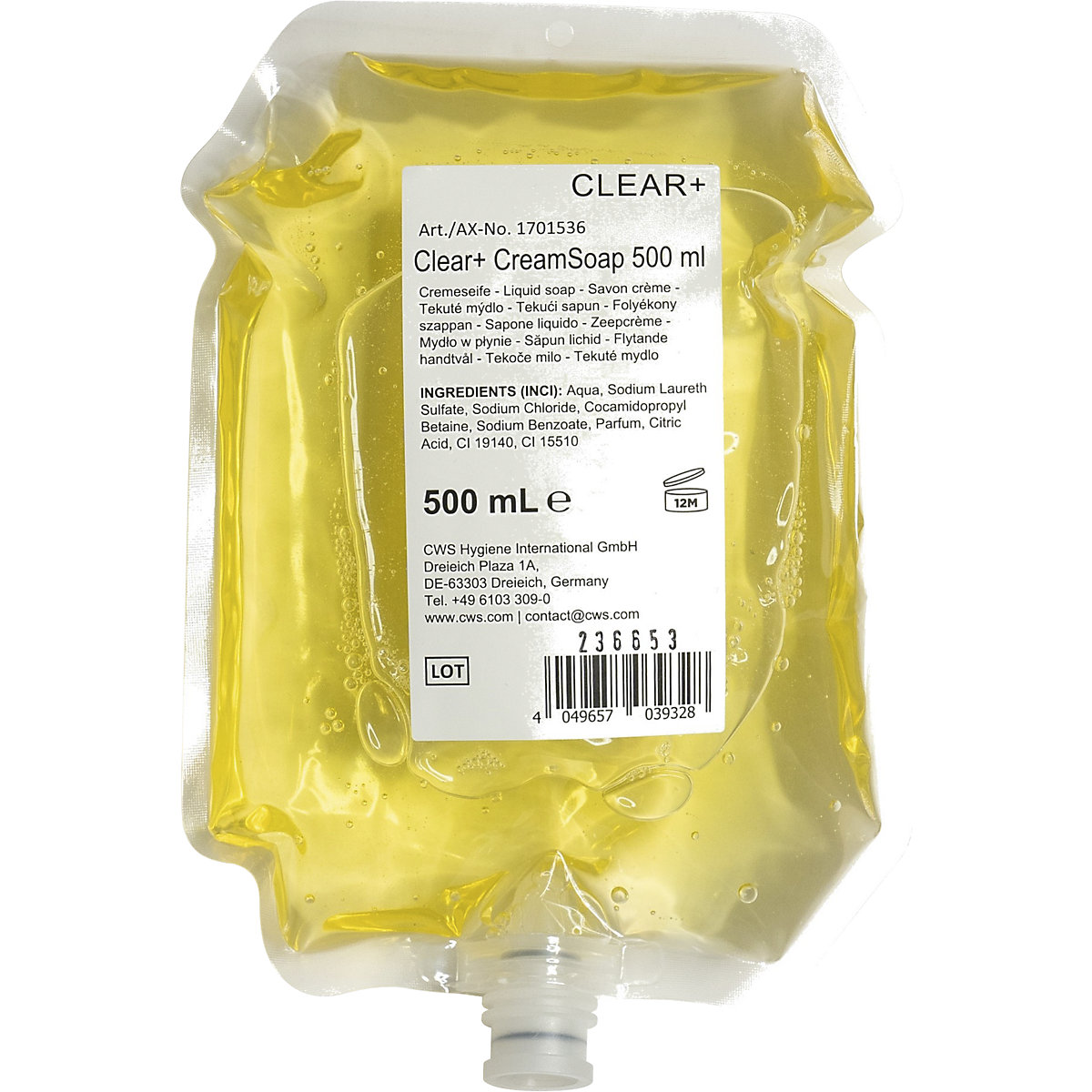 Savon crème Clear+ – CWS