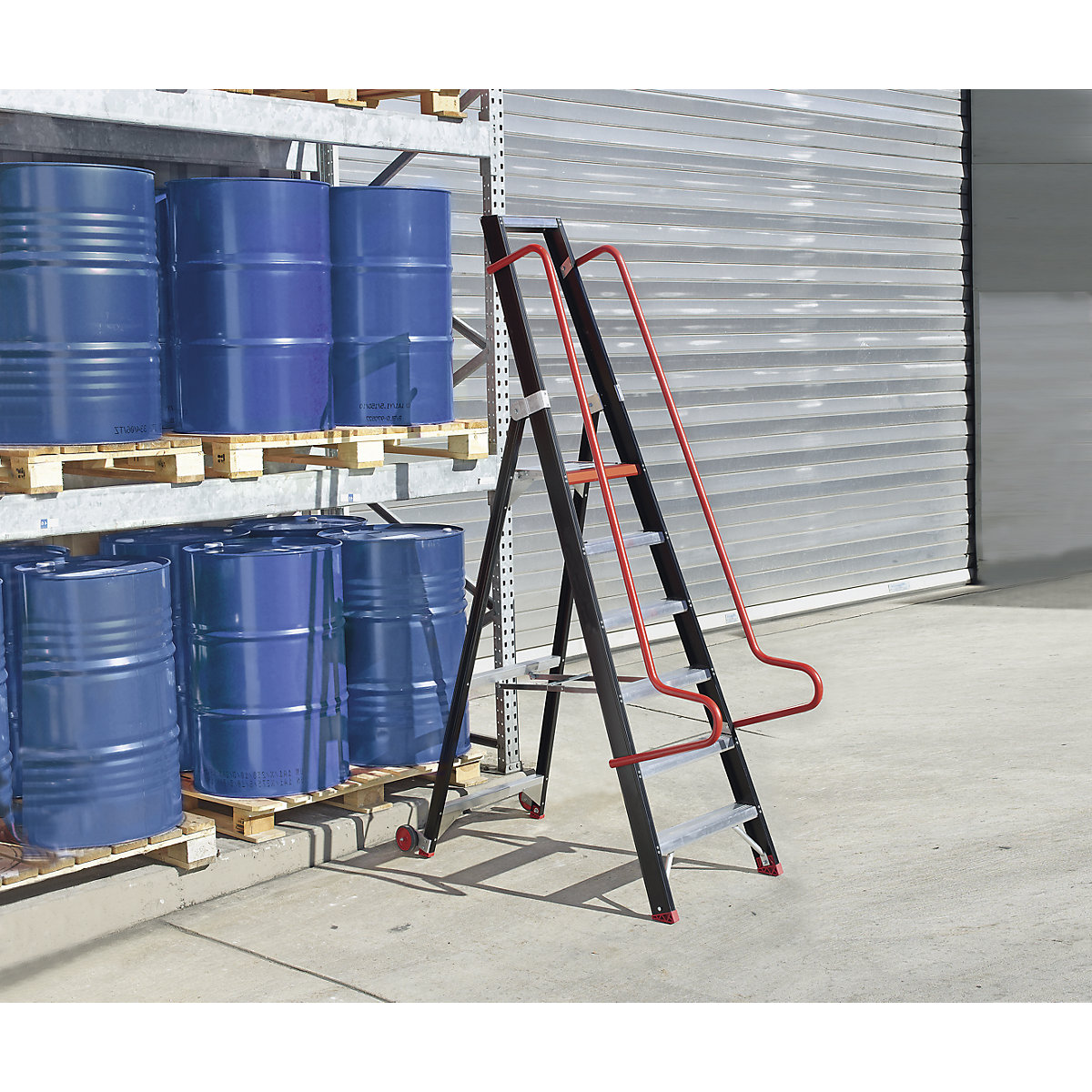 Escabeau mobile pour rayonnages – Altrex (Illustration du produit 2)-1