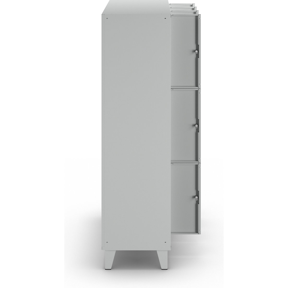 Armoire à trois casiers verrouillables Munich – Wolf (Illustration du produit 4)-3