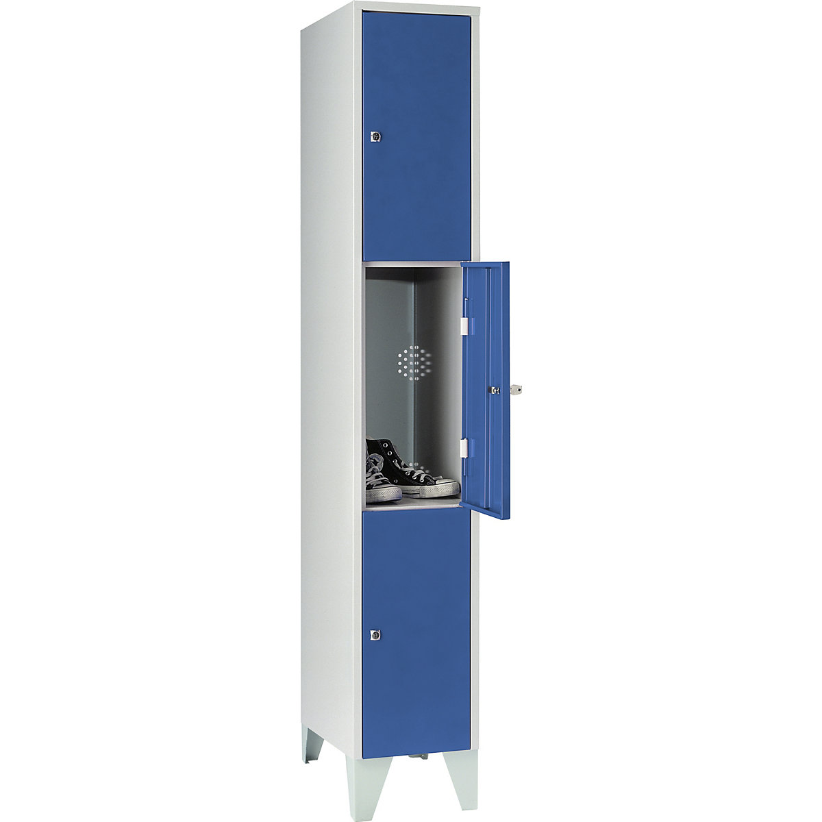 Armoire à trois casiers verrouillables Munich – Wolf (Illustration du produit 3)-2