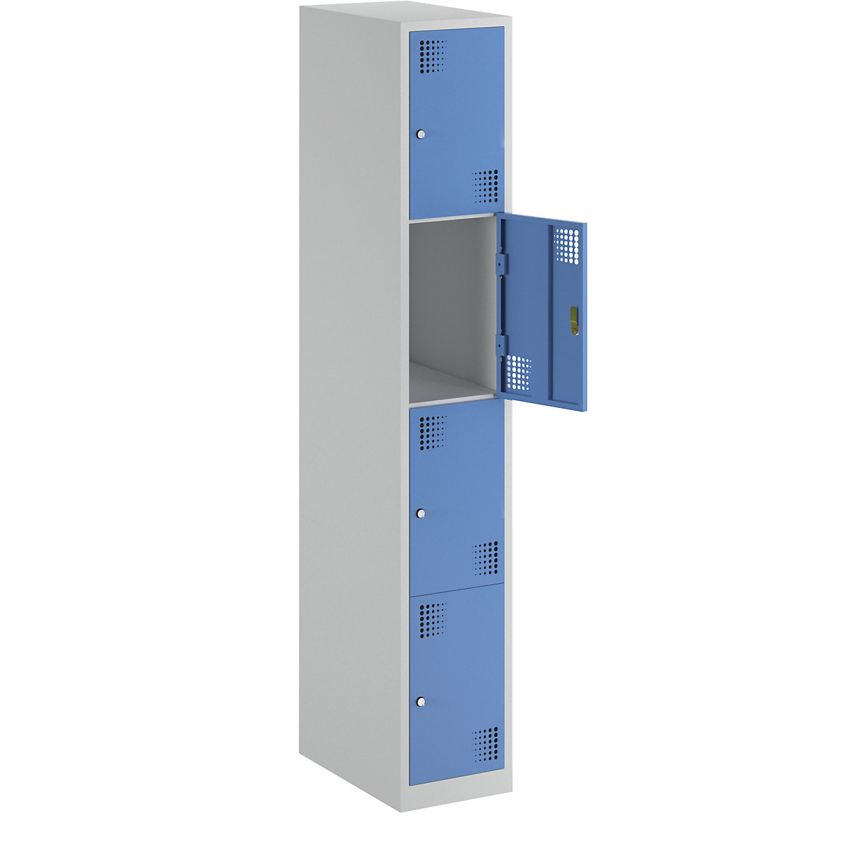 Vestiaire à 4 casiers Alvina - eurokraft basic