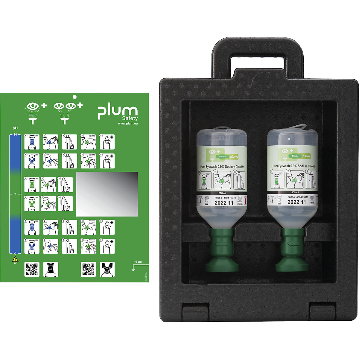 Coffret mural iBox avec fenêtre et poignée de transport - B-SAFETY