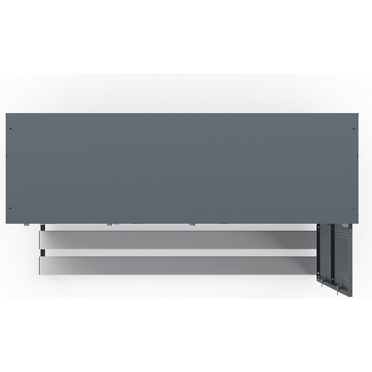 Vestiaire à deux étages Berlin 1 avec banc – Wolf (Illustration du produit 6)-5