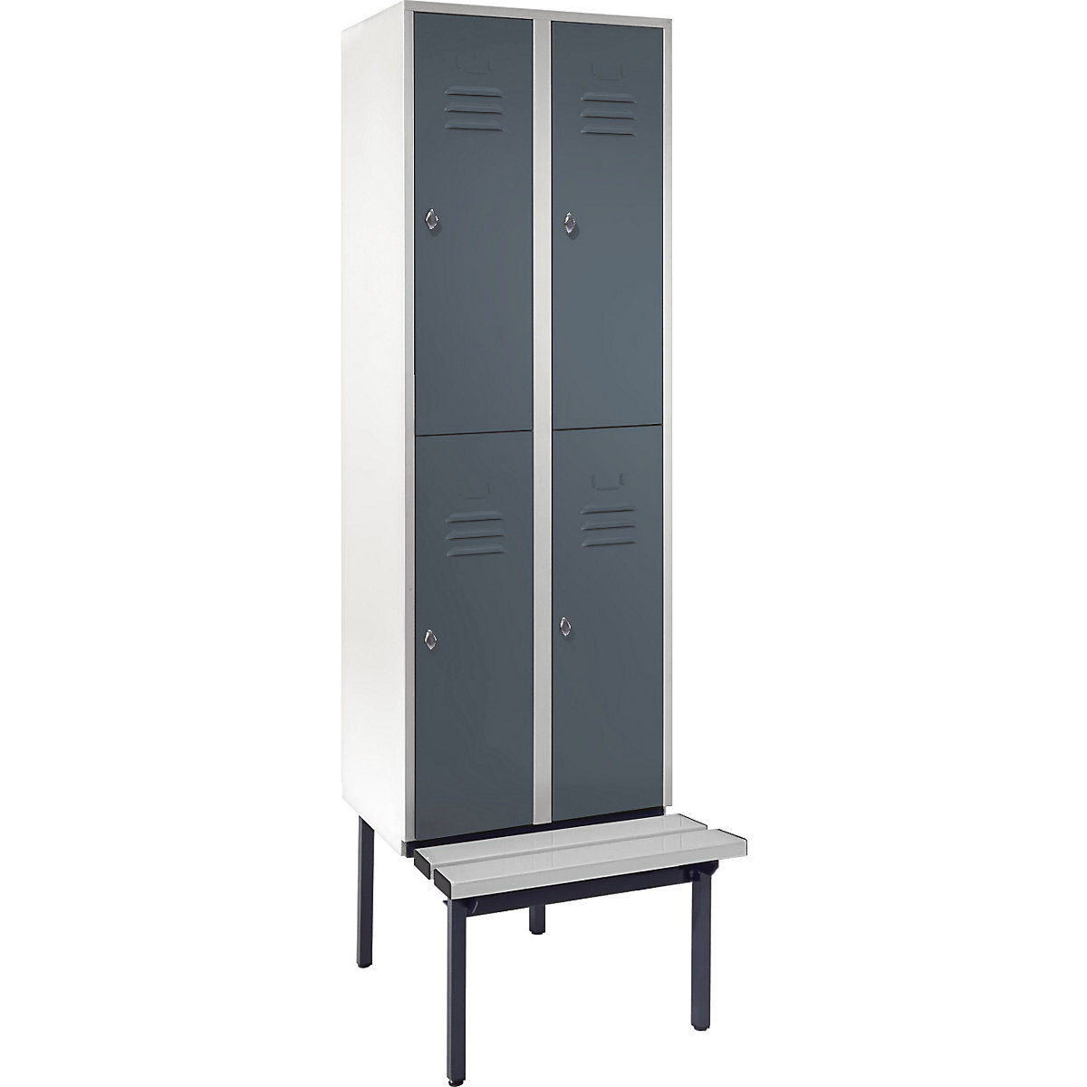 Vestiaire à deux étages Berlin 2 avec banc – Wolf