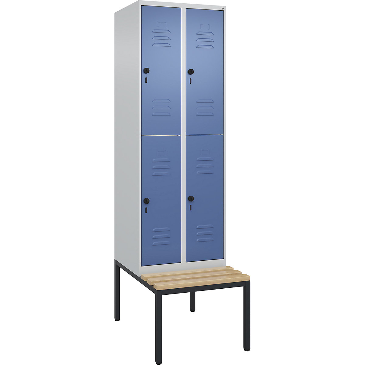 Vestiaire à deux étages Classic PLUS avec banc – C+P (Illustration du produit 5)-4