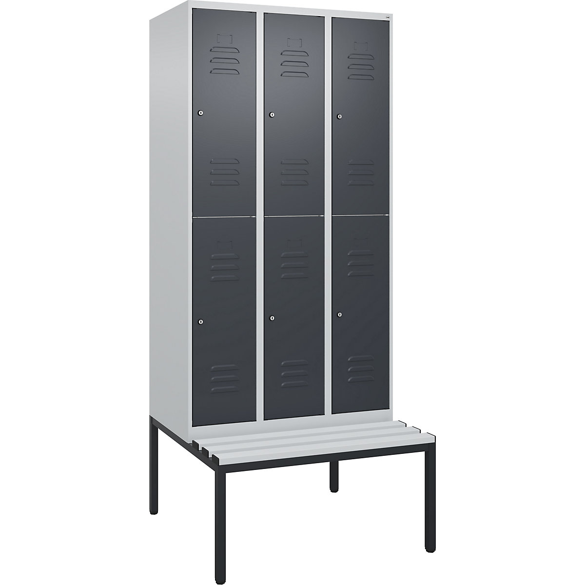Vestiaire à deux étages Classic PLUS avec banc – C+P (Illustration du produit 5)-4