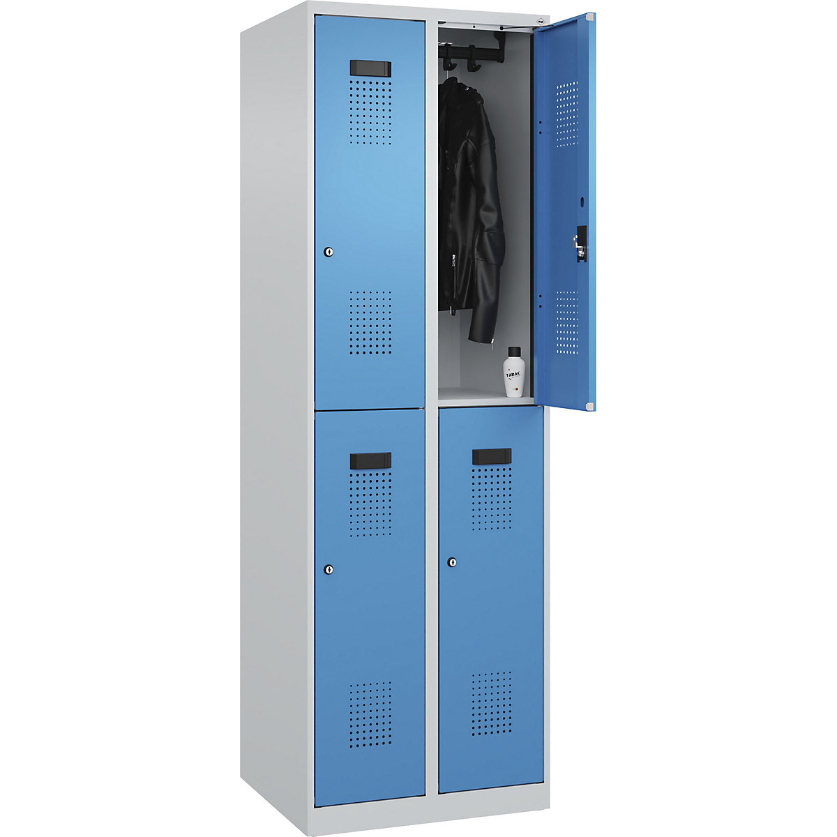 Vestiaire à deux étages Evolo PLUS – C+P (Illustration du produit 3)-2