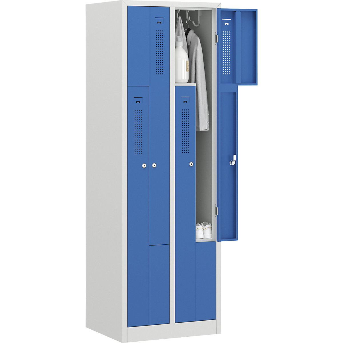 Vestiaire à portes en Z Amsterdam – eurokraft basic (Illustration du produit 6)-5