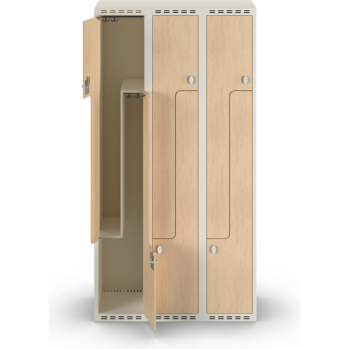Vestiaire à portes en Z Fydor, stratifié HPL (Illustration du produit 6)-5