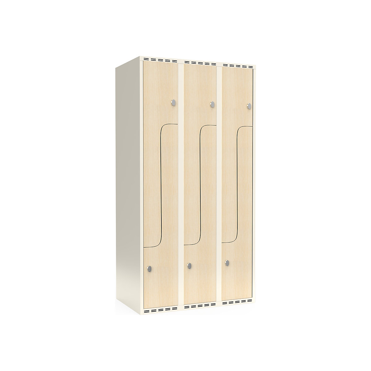 Vestiaire à portes en Z Fydor, stratifié HPL (Illustration du produit 2)-1