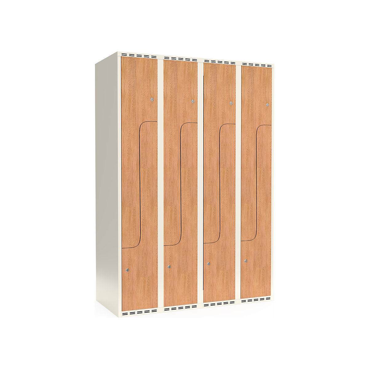 Vestiaire à portes en Z Fydor, stratifié HPL