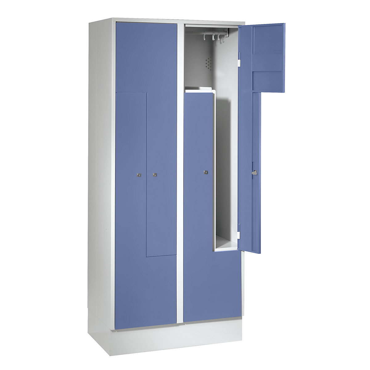 Vestiaire à portes en Z Munich – Wolf (Illustration du produit 3)-2