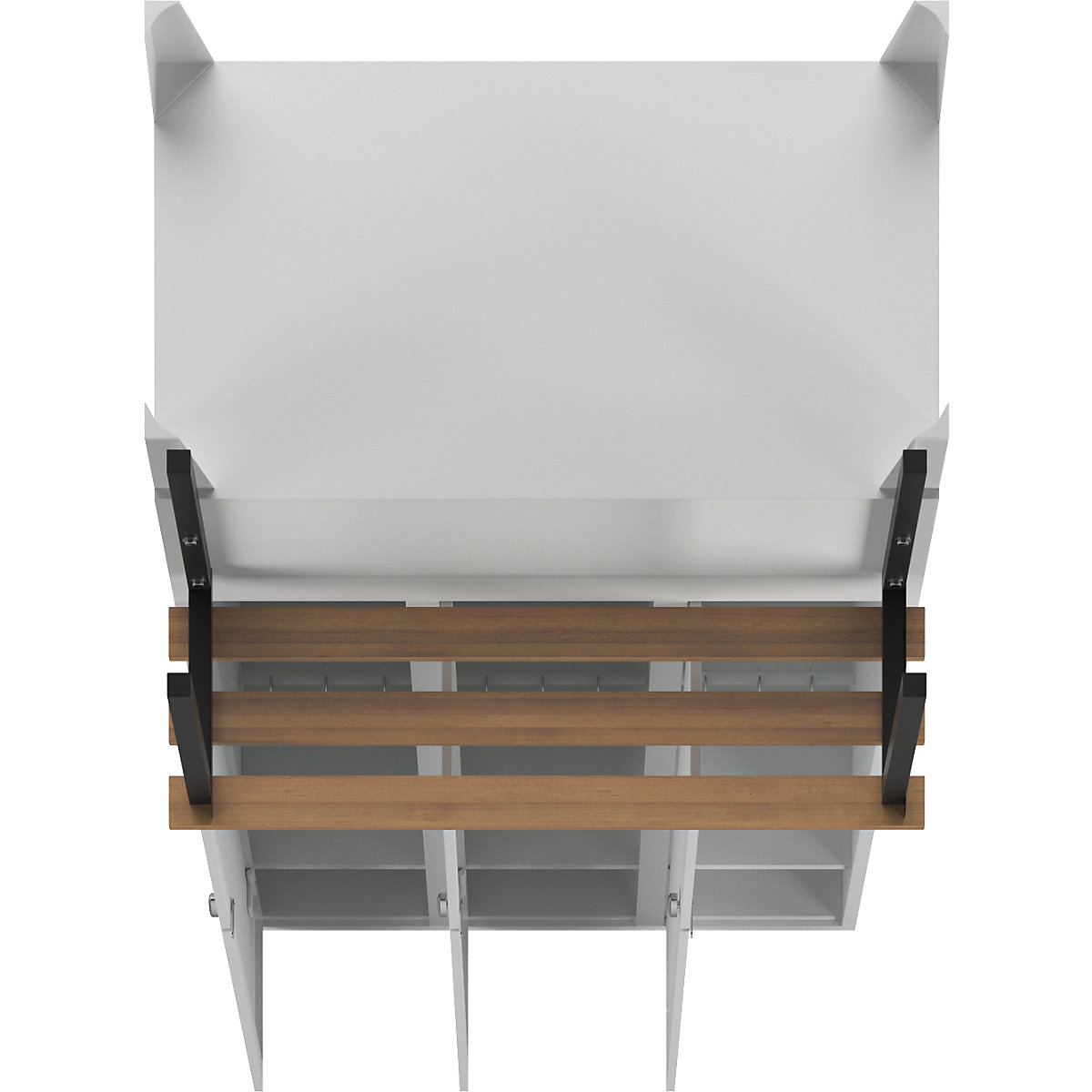 Vestiaire Berlin 1 avec banc – Wolf (Illustration du produit 7)-6