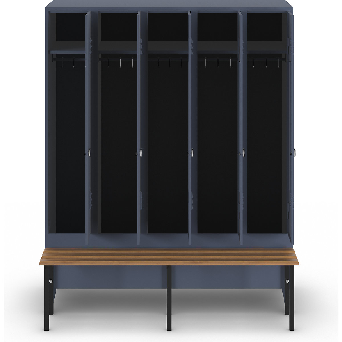 Vestiaire Berlin 2 avec banc – Wolf (Illustration du produit 3)-2