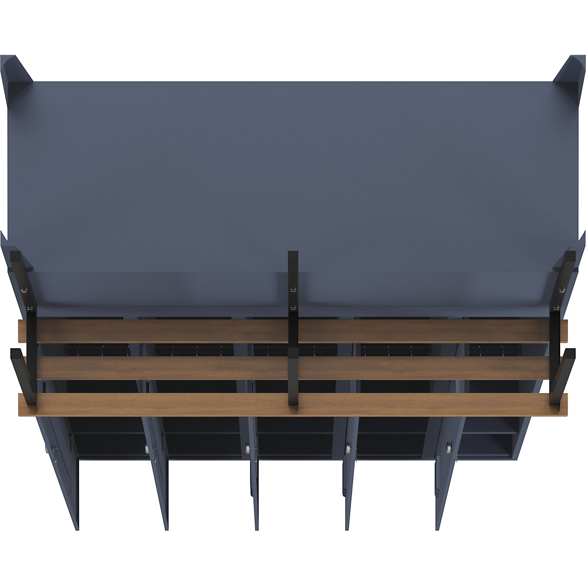 Vestiaire Berlin 2 avec banc – Wolf (Illustration du produit 7)-6