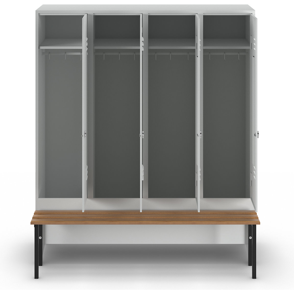 Vestiaire Berlin 2 avec banc – Wolf (Illustration du produit 4)-3