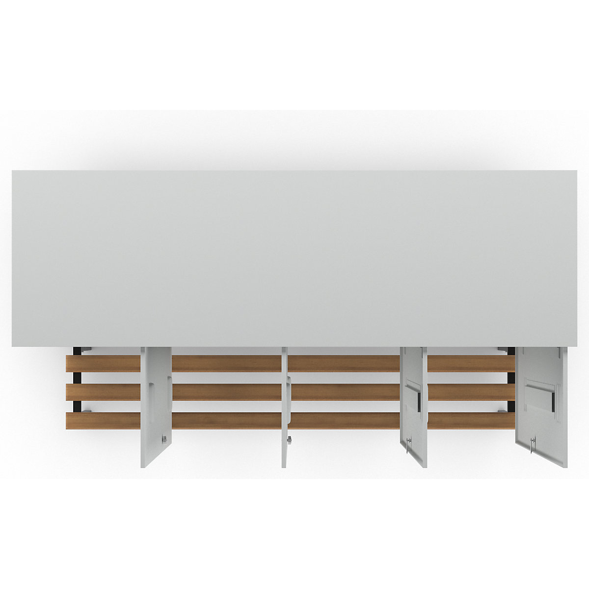 Vestiaire Berlin 2 avec banc – Wolf (Illustration du produit 7)-6
